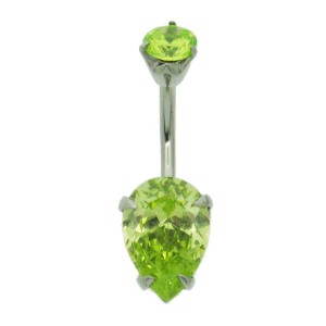 Peridot Light Green Belly bar