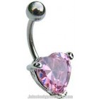 Heart Belly Bar - Pink