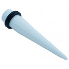 Acrylic Ear Expander - White