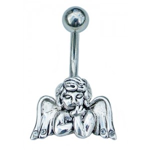 Jewelled Angel Belly Bar