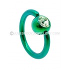 Jewelled Titanium BCR - Green