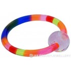 Rainbow Acrylic Ball Closure Ring
