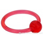 Red Acrylic Ball Closure Ring