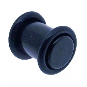 Acrylic Ear Stretching Plug - Black