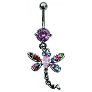 Multi Coloured Dragonfly Belly Bar