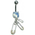 Safety Pin Belly Bar