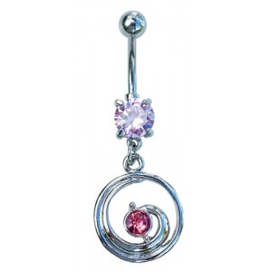 Light Pink Swirl Belly Bar