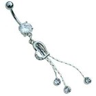 Belly Bar with Heart and Droppers
