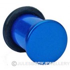 Metallic Acrylic Flesh Plug - Blue