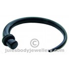 Ear Stretching Claw - 5mm Black