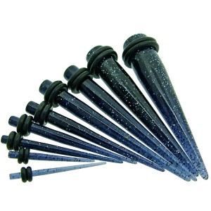 Ear Piercing Spikes - Midnight Glitter Set