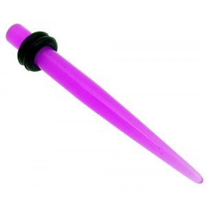 Acrylic Ear Expander - Bright Purple