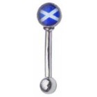 Eyebrow Bar with St Andrews Flag Design 