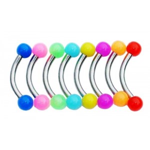 Set of 8 Bright Piercing Bars