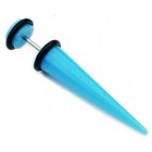 Fake Ear Expander - 8mm Bright Light Blue 