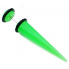 Fake Ear Expander - 8mm Bright Green