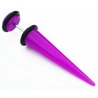 Fake Ear Expander - 8mm Bright Purple