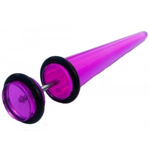 Fake Ear Stretcher - Purple 