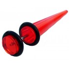 Fake Ear Stretcher - Red