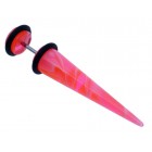 Marble Effect Fake Ear Expander - Pink