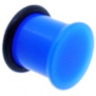 Bright Acrylic Flesh Plug - Dark Blue