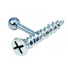 Helix Piercing Bar with Screw Design