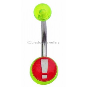 Exclamation Mark Belly Bar - Lime