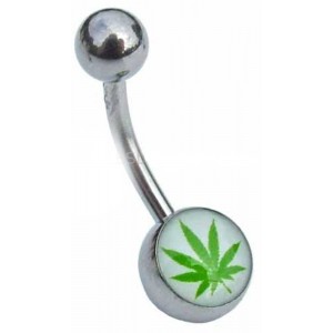 Green Ganja Logo Belly Bar