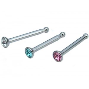 Set of 3 Nose Studs - Jewelled