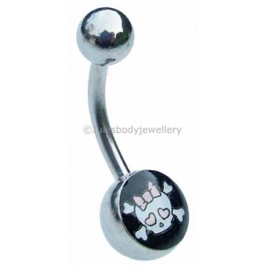 Girly Skull Belly Bar