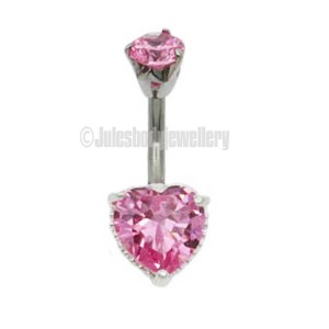 Pink Heart with pink top jewel