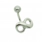 Infinity belly bar, Highly Polished Surgical Steel