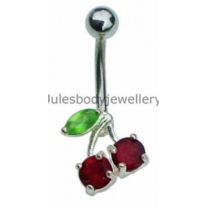Belly Bar with Cherry Design 