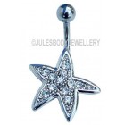 Star Belly Bar - Jewelled 