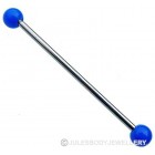 Industrial Barbell with Blue Balls
