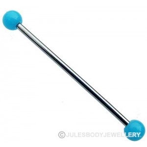 Scaffold Bar with Bright Blue Balls