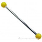 Scaffold Piercing Bar with Yellow Balls