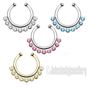 Fake septum rings