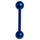 Titanium Tongue Bar - Dark Blue