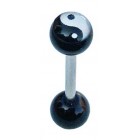 Black Yin Yang Tongue Bar